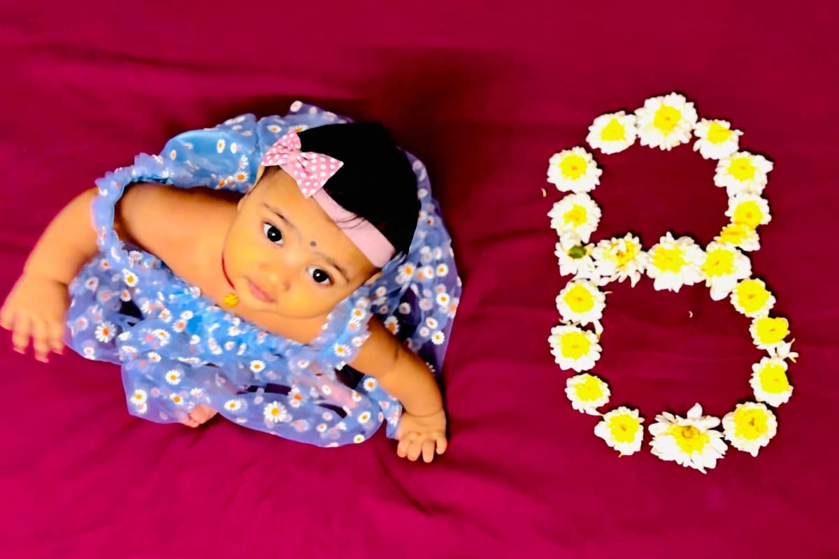 Anika turns eight months